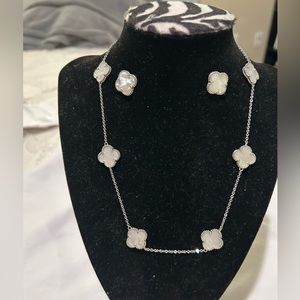 Earrings and necklace set